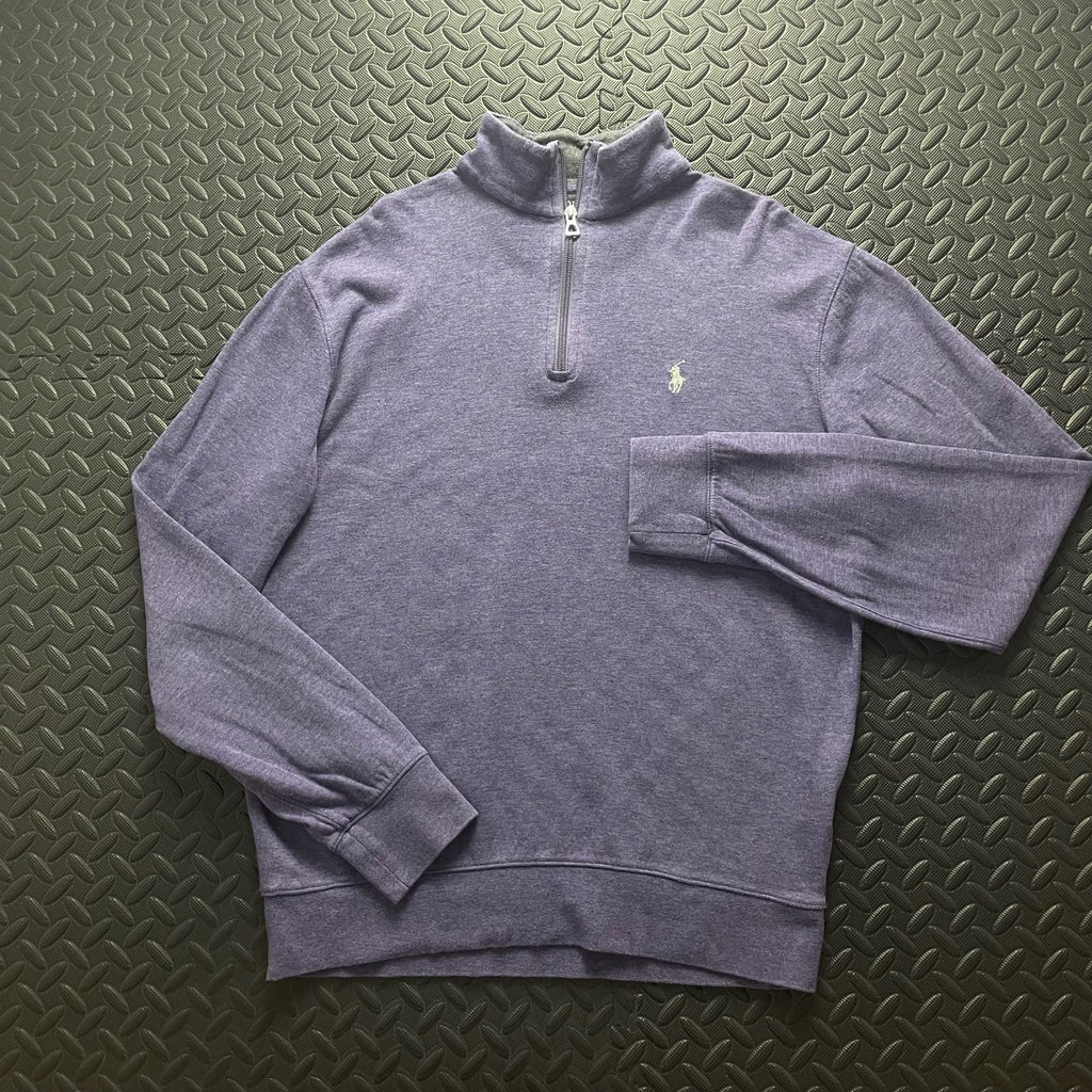 Ralph Lauren Lilac Purple 1/4 Zip Jumper | Men’s Classic Fit S / 3771