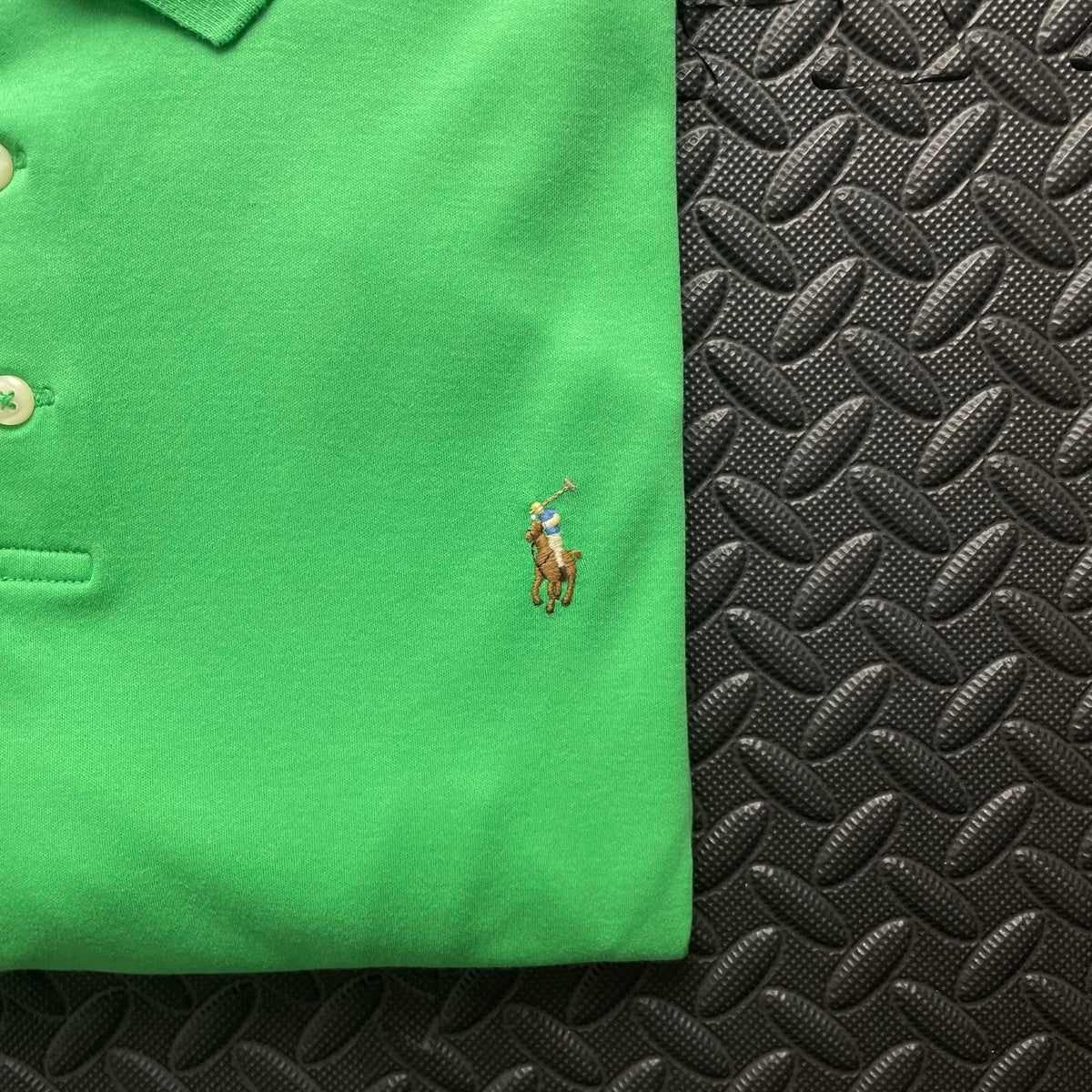Ralph Lauren Green Polo Shirt | Men’s Custom Slim Fit XL / 3658
