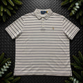 Ralph Lauren Grey Striped Polo Shirt | Men’s Classic Fit XL / 3853