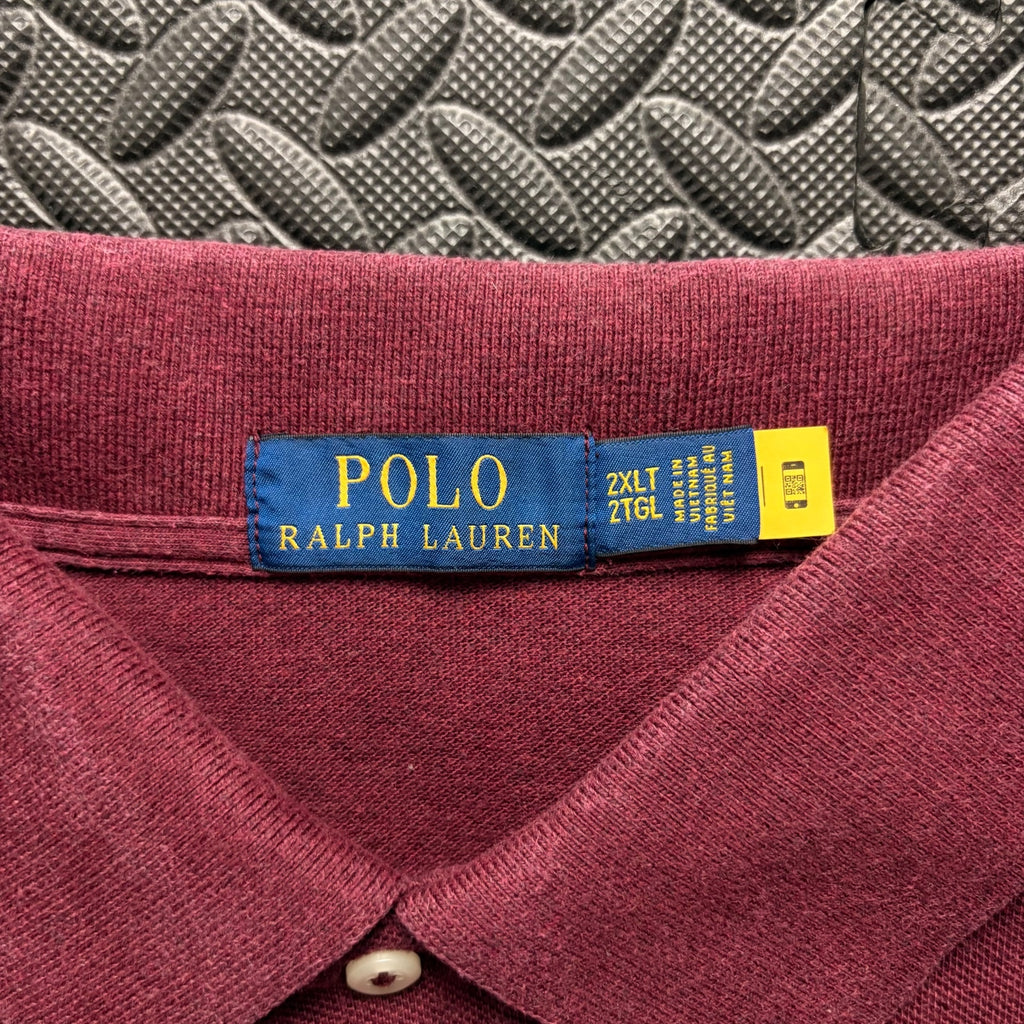Ralph Lauren Burgundy Polo Shirt | Men’s Classic Fit XXL / 3822