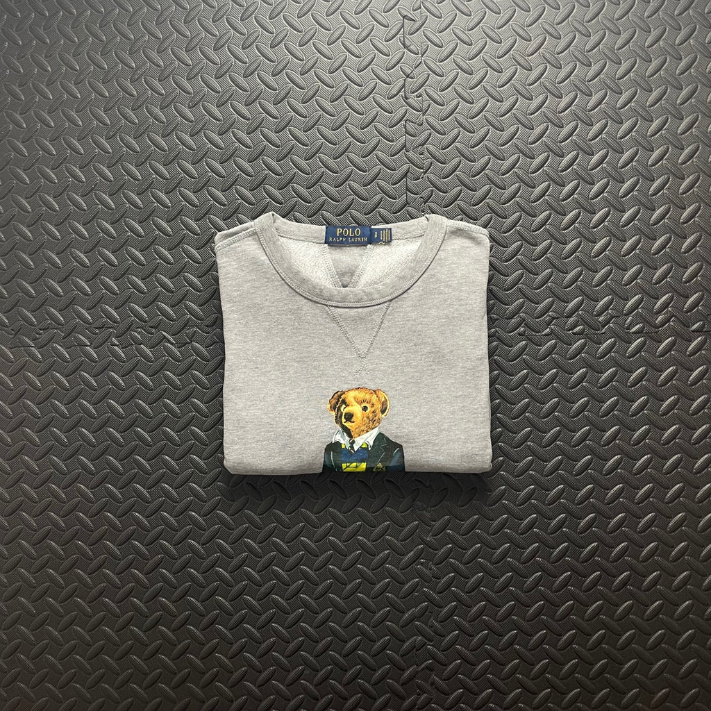 Polo Bear Ralph Lauren Grey Sweatshirt | Men’s Classic Fit S / 3772