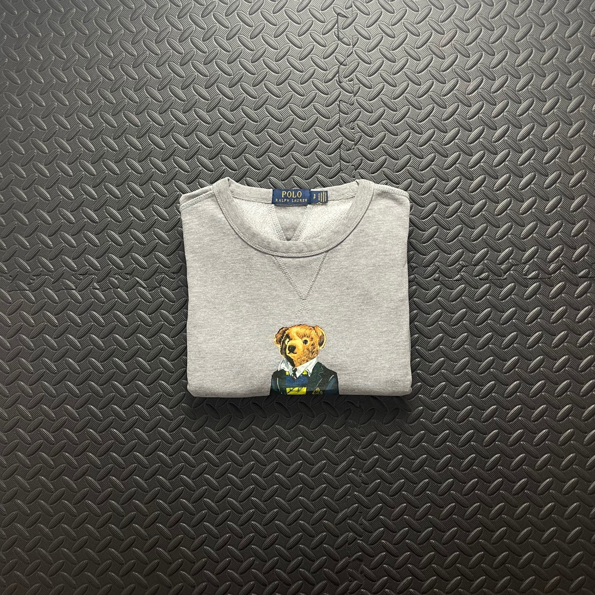 Polo Bear Ralph Lauren Grey Sweatshirt | Men’s Classic Fit S / 3772