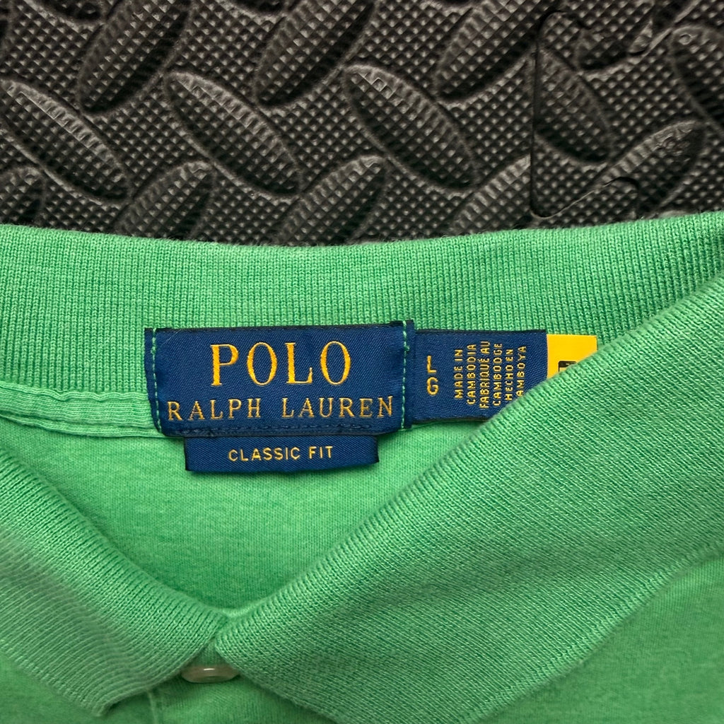 Ralph Lauren Green Polo Shirt | Men’s Classic Fit L / 3868