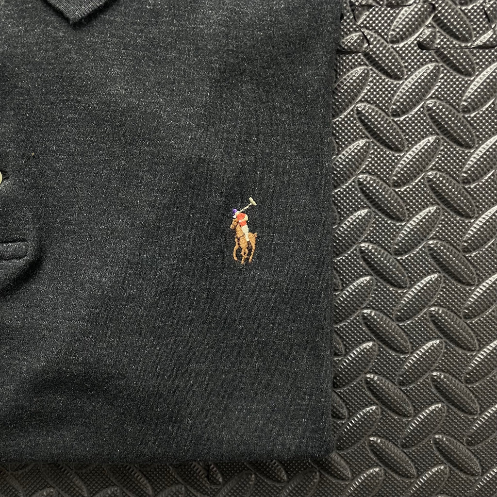 Ralph Lauren Grey Polo Shirt | Men’s Custom Slim Fit L / 3697