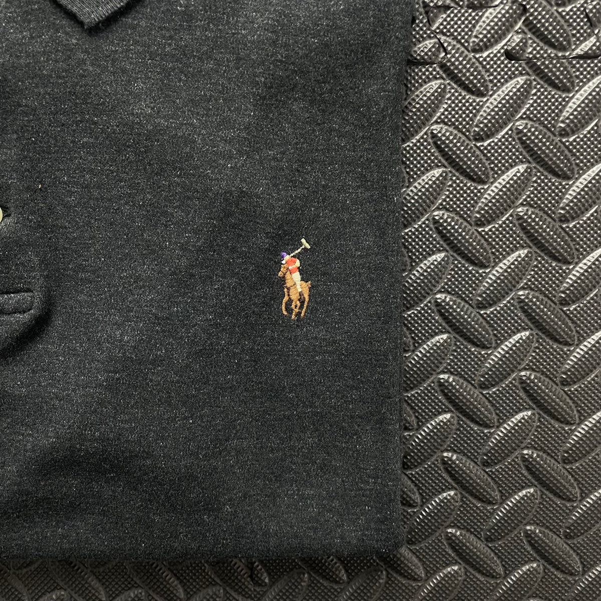 Ralph Lauren Grey Polo Shirt | Men’s Custom Slim Fit L / 3697