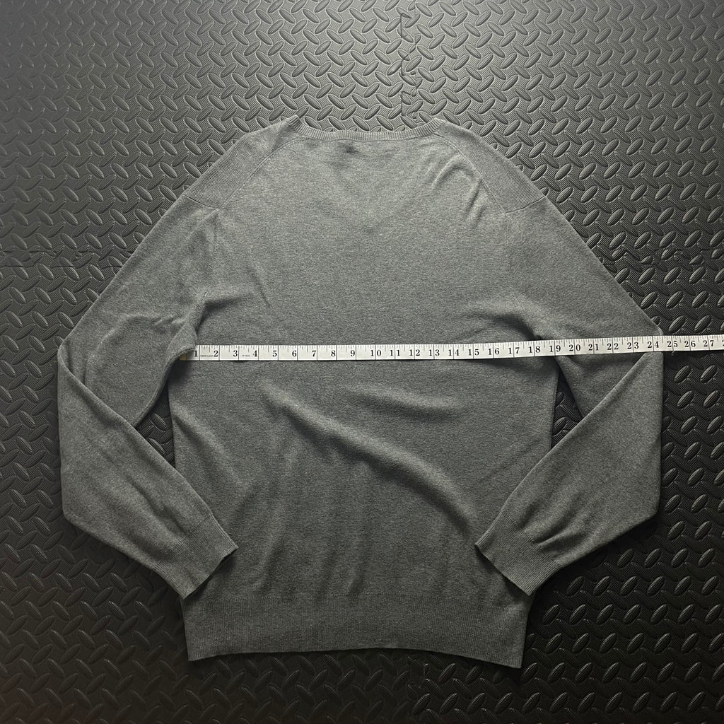 Ralph Lauren Grey V-Neck Jumper | Men’s Classic Fit S / 3783