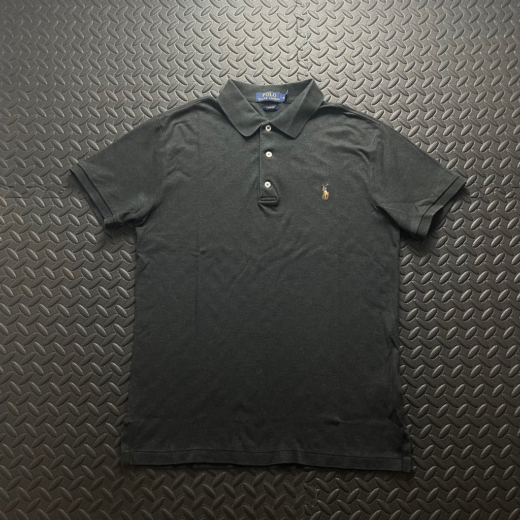 Ralph Lauren Grey Polo Shirt | Men’s Slim Fit L / 3433
