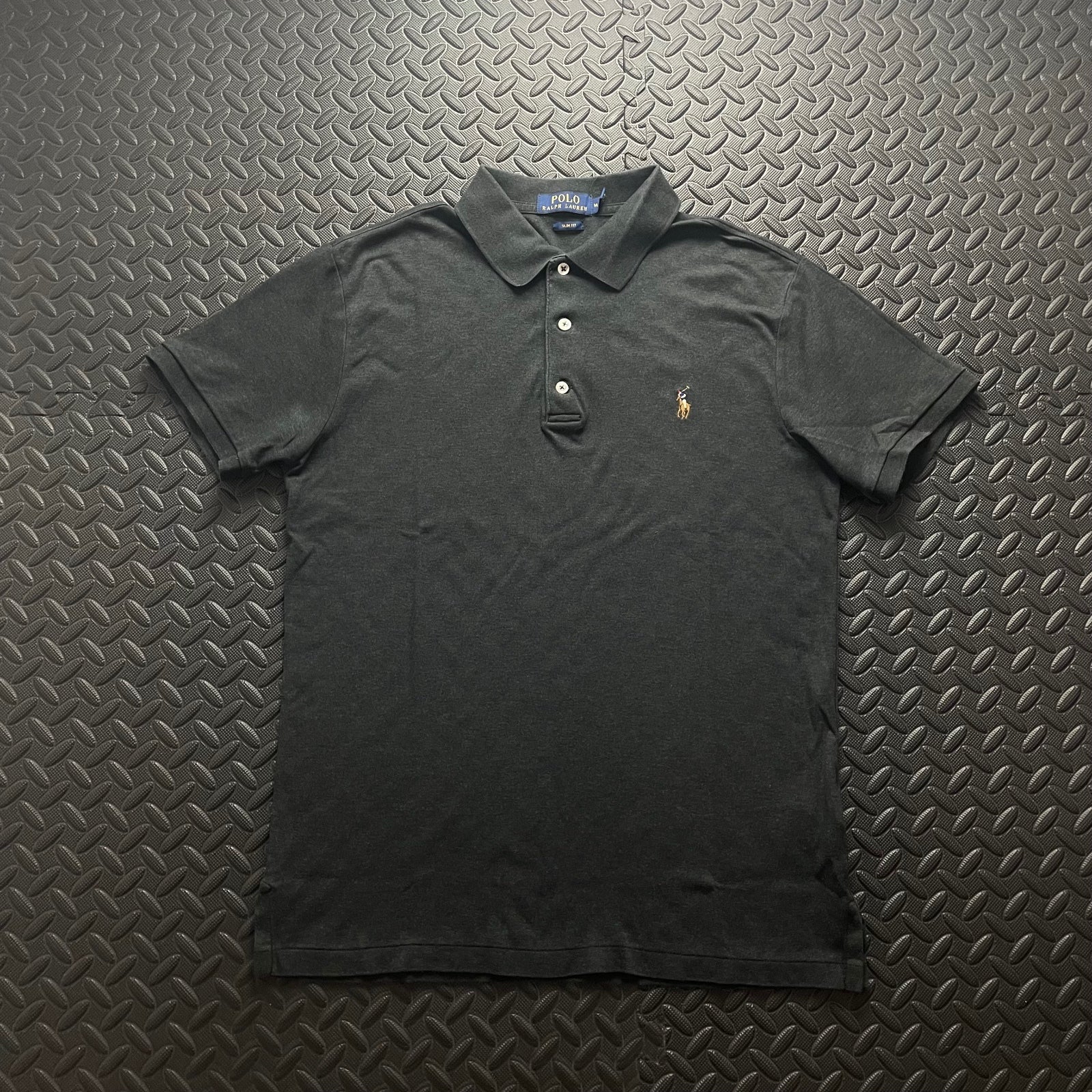 Ralph Lauren Grey Polo Shirt | Men’s Slim Fit L / 3433