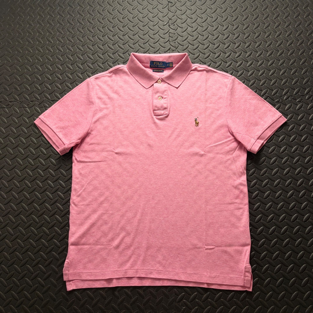 Ralph Lauren Rose Pink Polo Shirt | Men’s Custom Slim Fit M / 3840