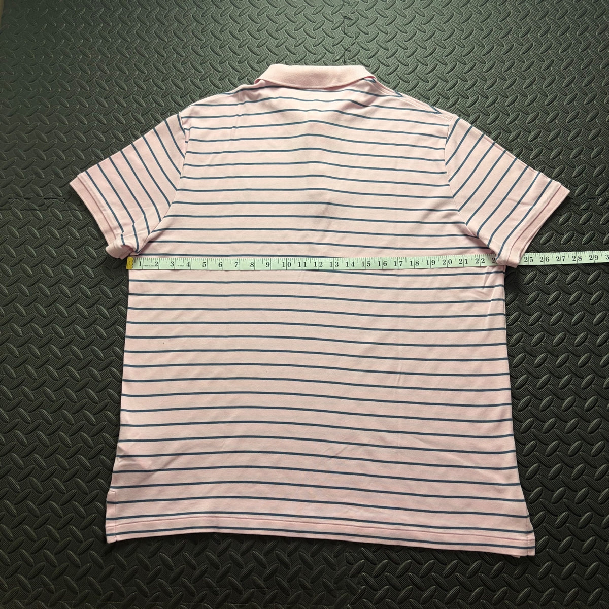 Ralph Lauren Pink Striped Polo Shirt | Men’s Custom Slim Fit XL / 3809