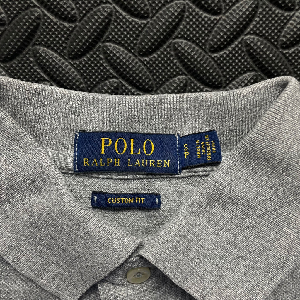 Ralph Lauren Polo Bear Grey Polo Shirt | Men’s Custom Fit S 2768