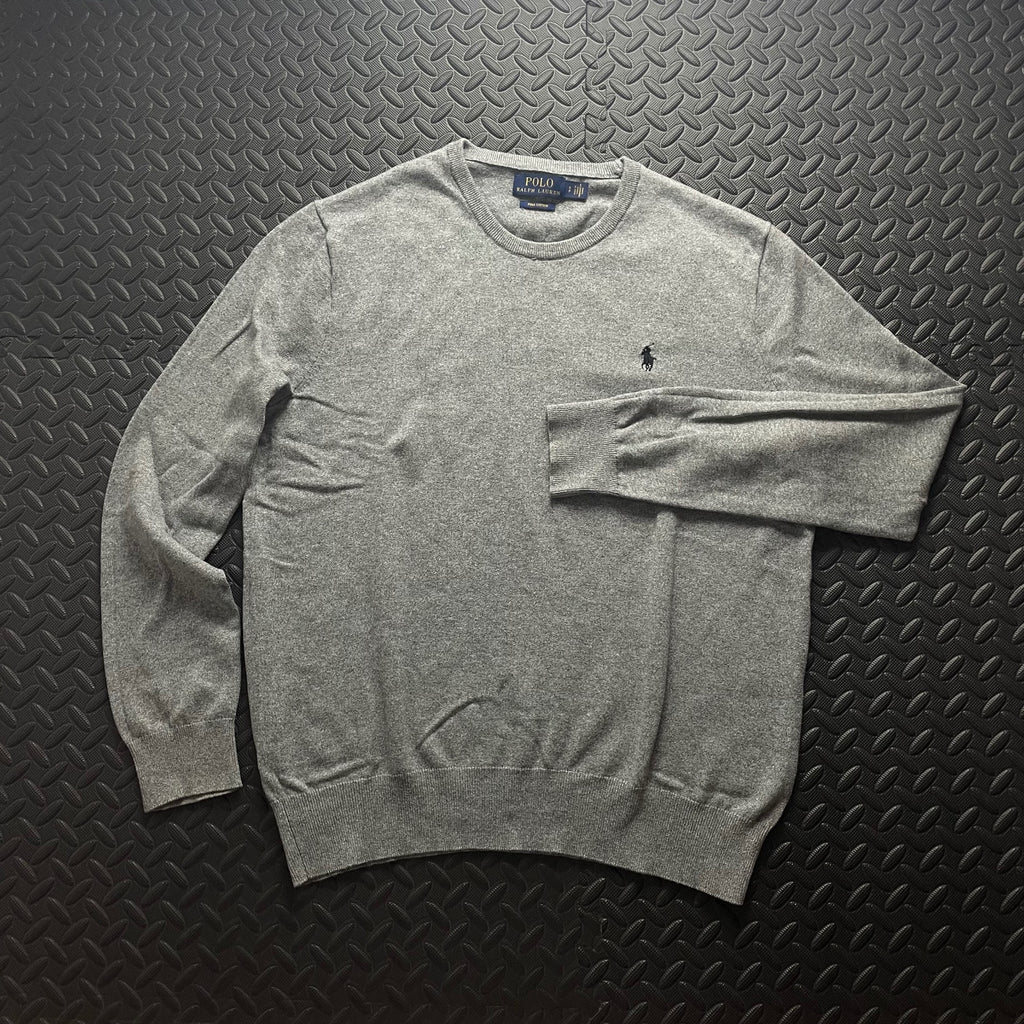 Ralph Lauren Grey Crewneck Jumper | Men’s Classic Fit S / 3684