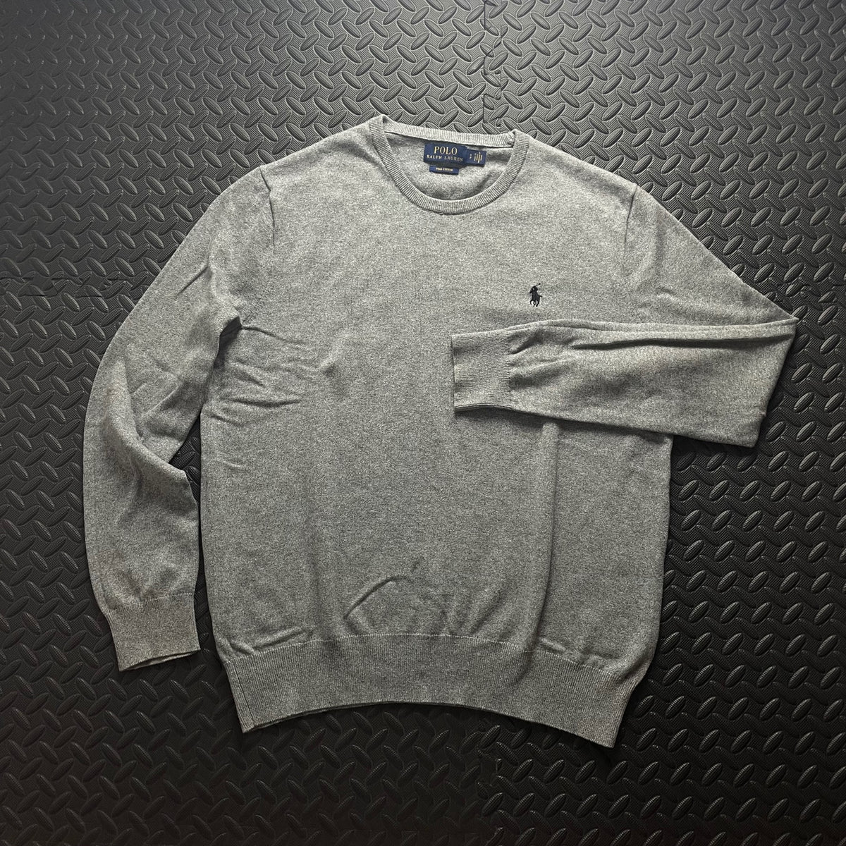 Ralph Lauren Grey Crewneck Jumper | Men’s Classic Fit S / 3684