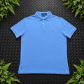 Ralph Lauren Light Blue Polo Shirt | Men’s Custom Slim Fit M / 3754