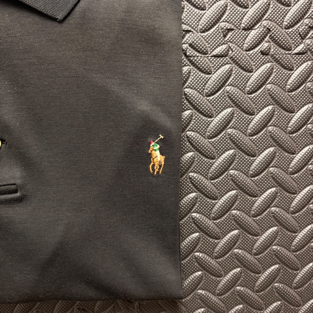 Ralph Lauren Black Polo Shirt | Men’s Slim Fit XL / 3832