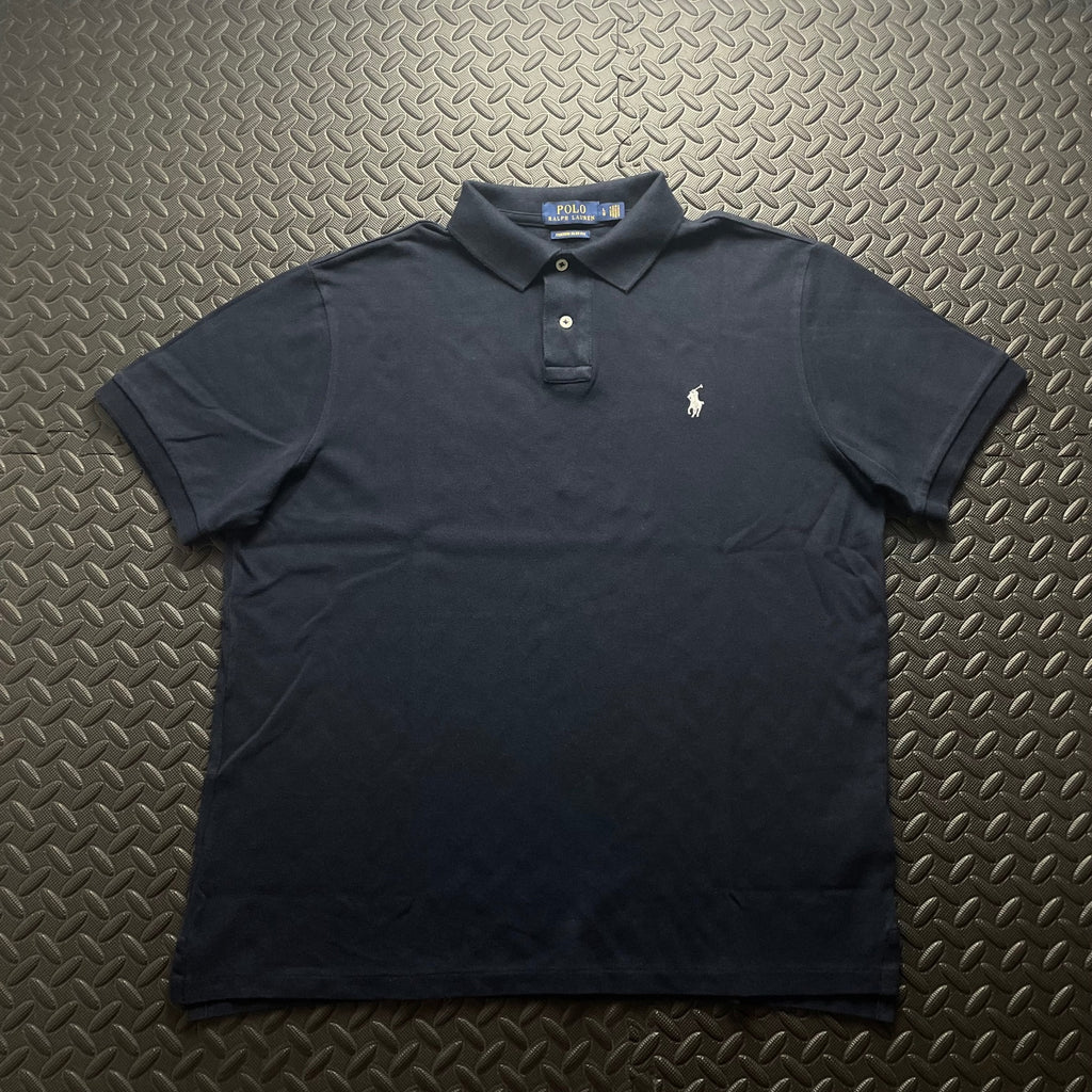 Ralph Lauren Navy Polo Shirt | Men’s Custom Slim Fit L / 3425