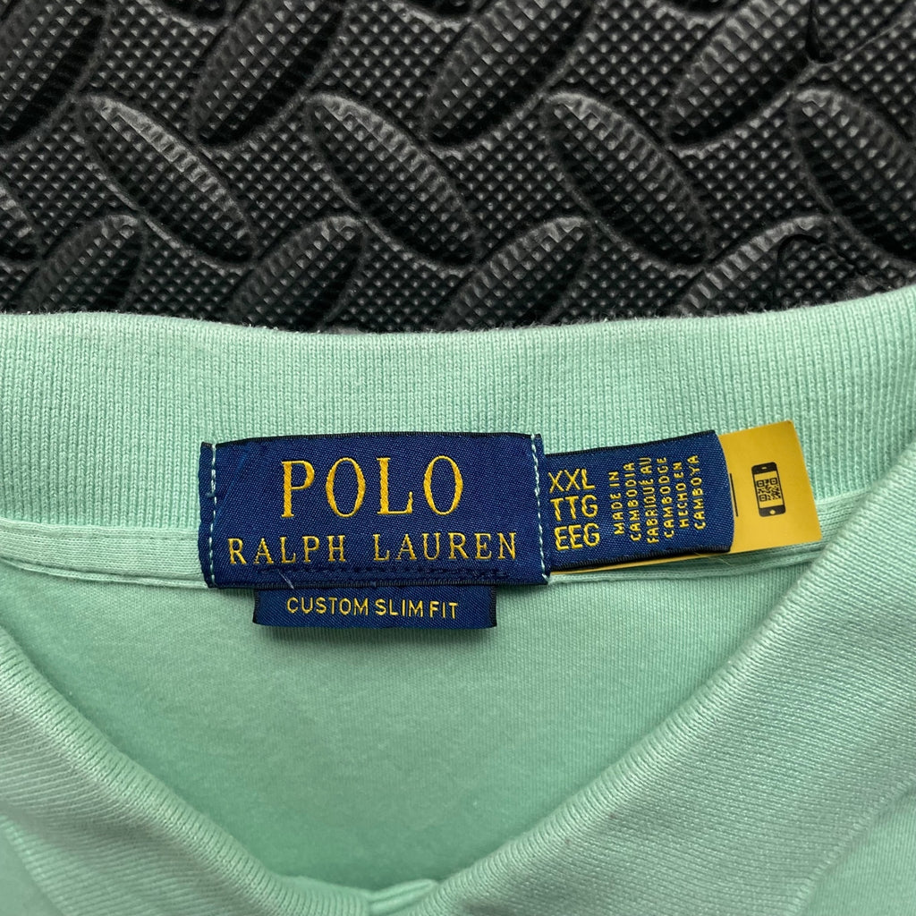 Ralph Lauren Mint Green Polo Shirt | Men’s Custom Slim Fit XXL / 3794