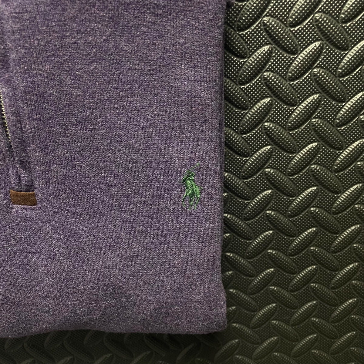 Ralph Lauren Purple 1/4 Zip Jumper | Mens Classic Fit M / 3784