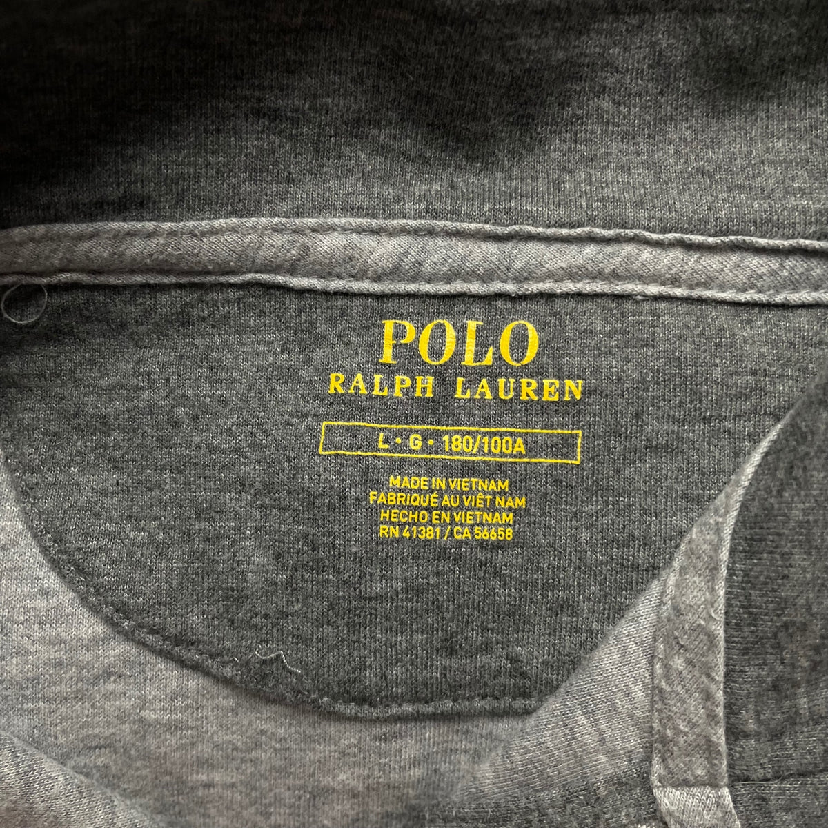 Ralph Lauren Grey 1/4 Zip Jumper | Mens Classic Fit L / 3732
