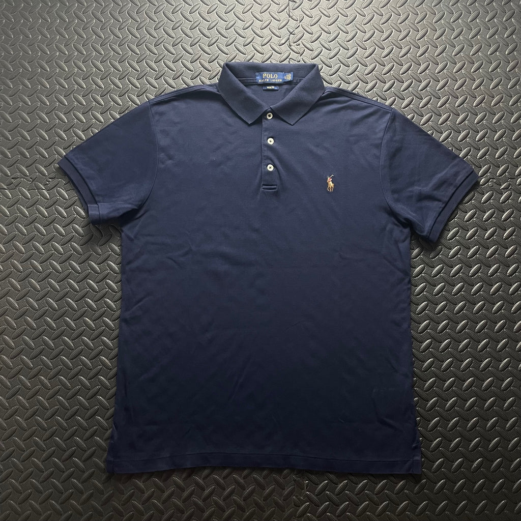 Ralph Lauren Navy Polo Shirt | Men’s Slim Fit L / 3420