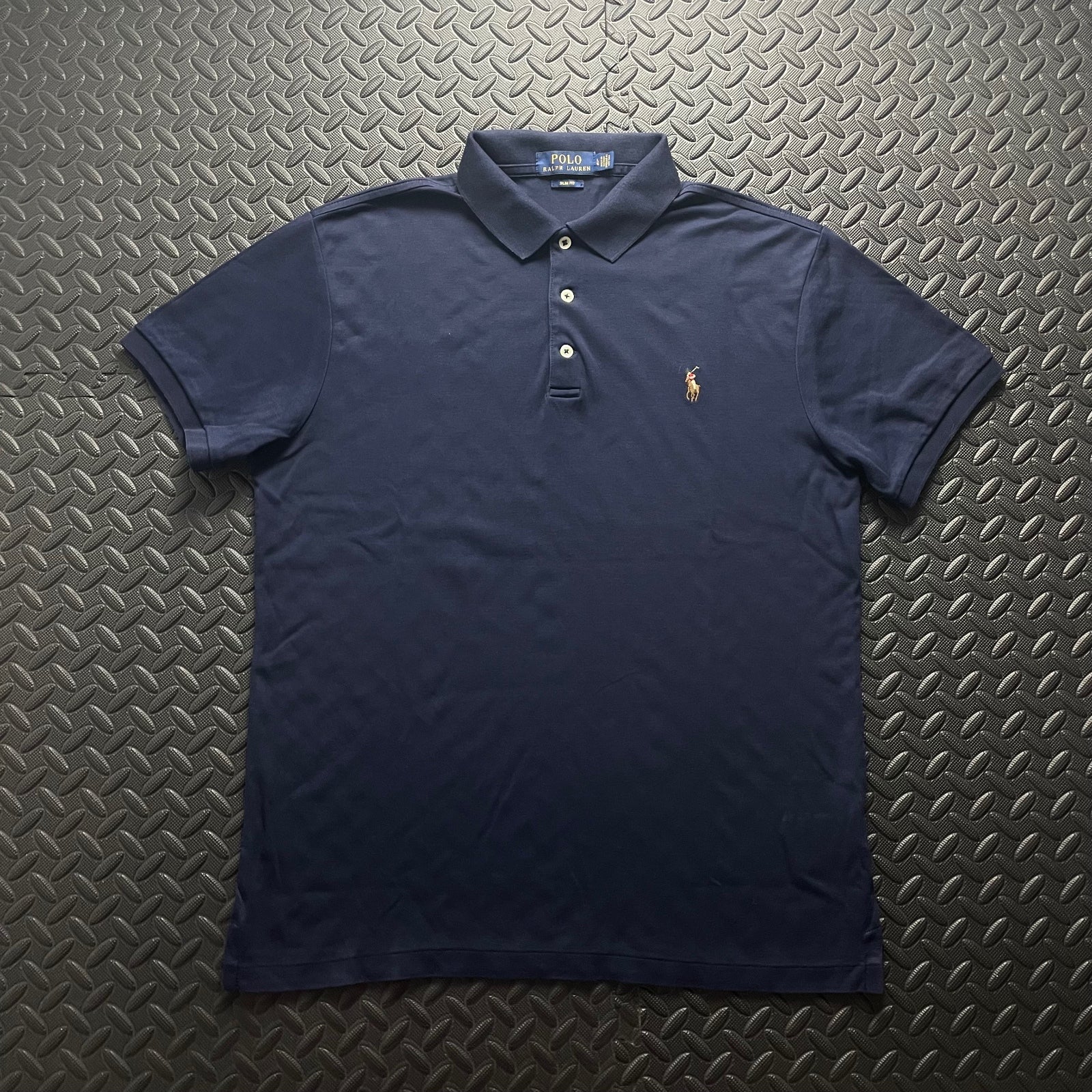 Ralph Lauren Navy Polo Shirt | Men’s Slim Fit L / 3420