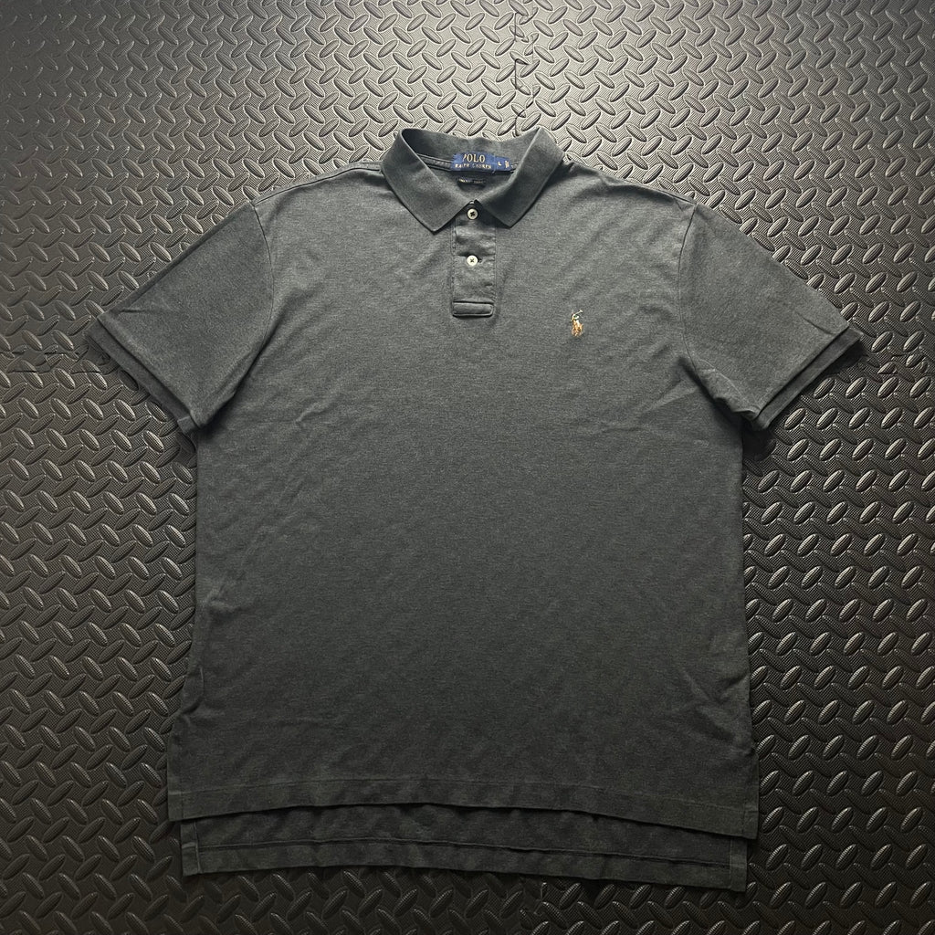 Ralph Lauren Grey Polo Shirt | Men’s Classic Fit L / 3604