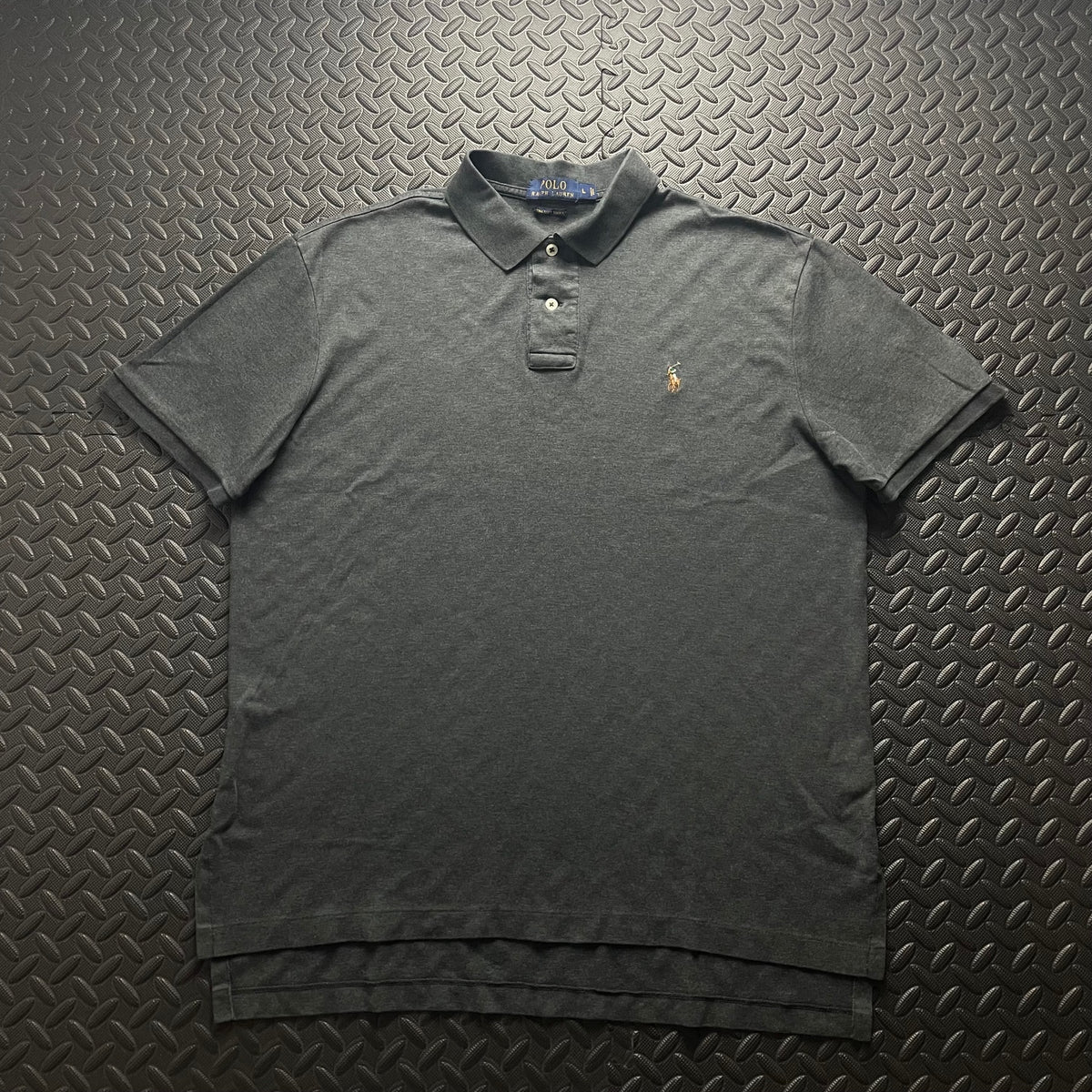 Ralph Lauren Grey Polo Shirt | Men’s Classic Fit L / 3604