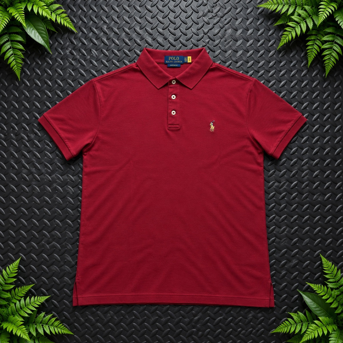Ralph Lauren Red Polo Shirt | Men’s Slim Fit L / 3649