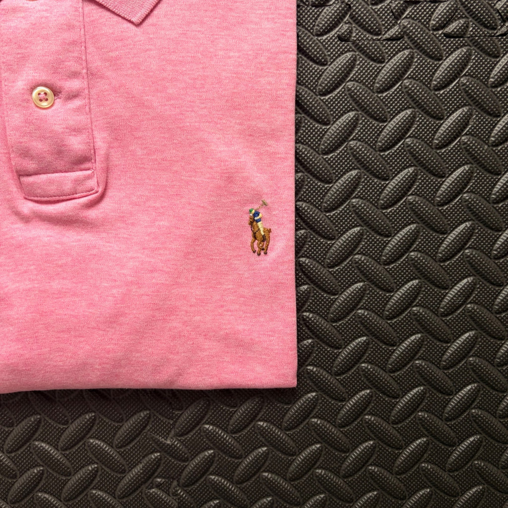 Ralph Lauren Rose Pink Polo Shirt | Men’s Custom Slim Fit M / 3840