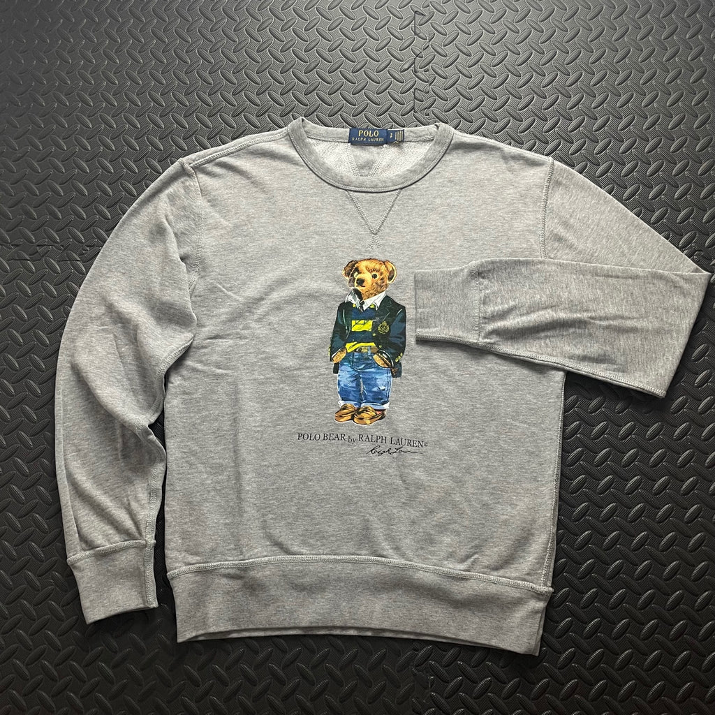 Polo Bear Ralph Lauren Grey Sweatshirt | Men’s Classic Fit S / 3772