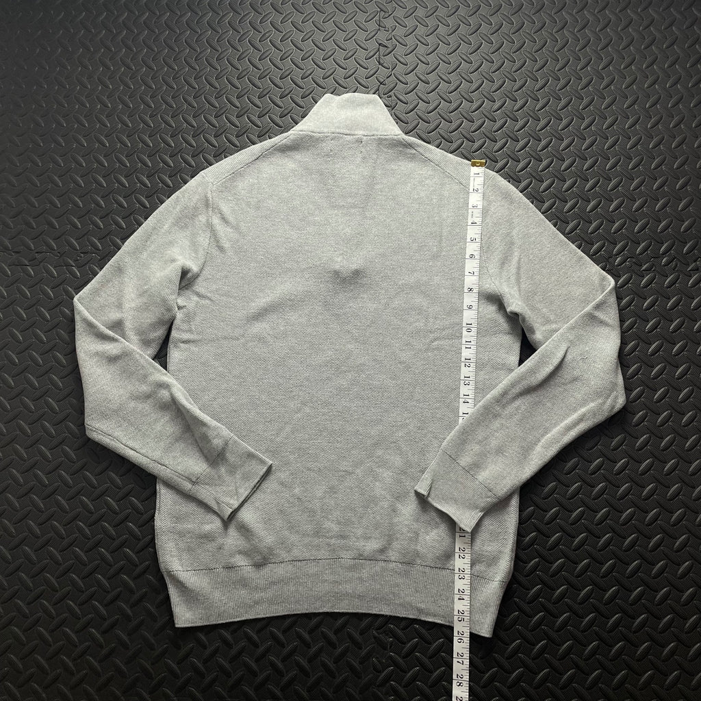 Ralph Lauren Grey 1/4 Zip Jumper | Mens Classic Fit M / 3731