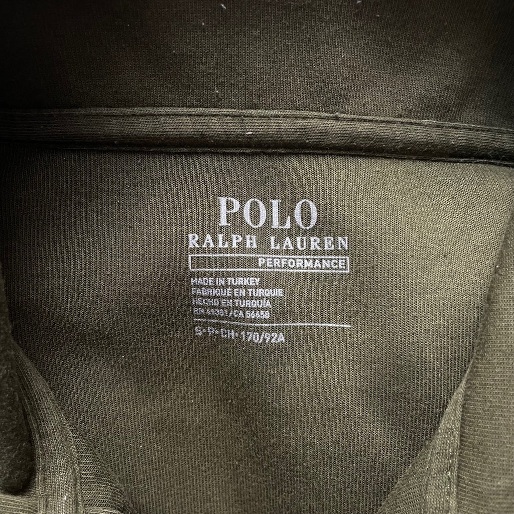 Ralph Lauren Khaki Brown 1/4 Zip Jumper | Men’s Classic Fit S / 3740