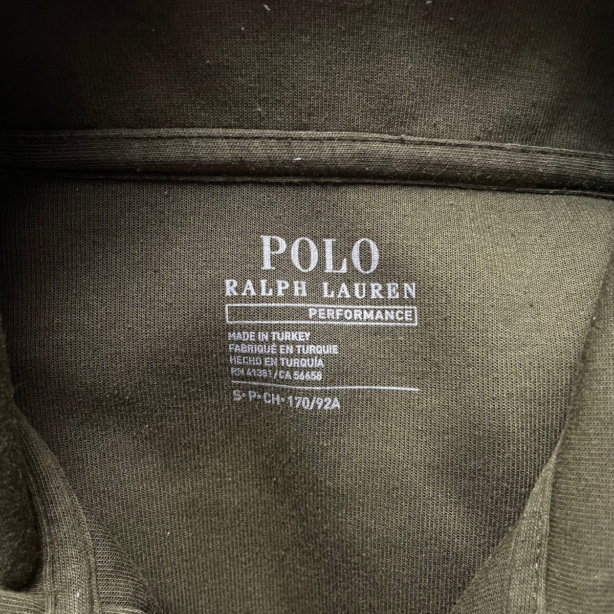 Ralph Lauren Khaki Brown 1/4 Zip Jumper | Men’s Classic Fit S / 3740
