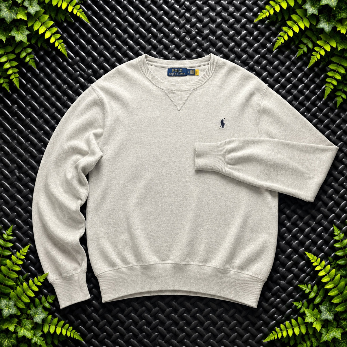 Ralph Lauren Cream Crewneck Jumper | Men’s Classic Fit S / 3770