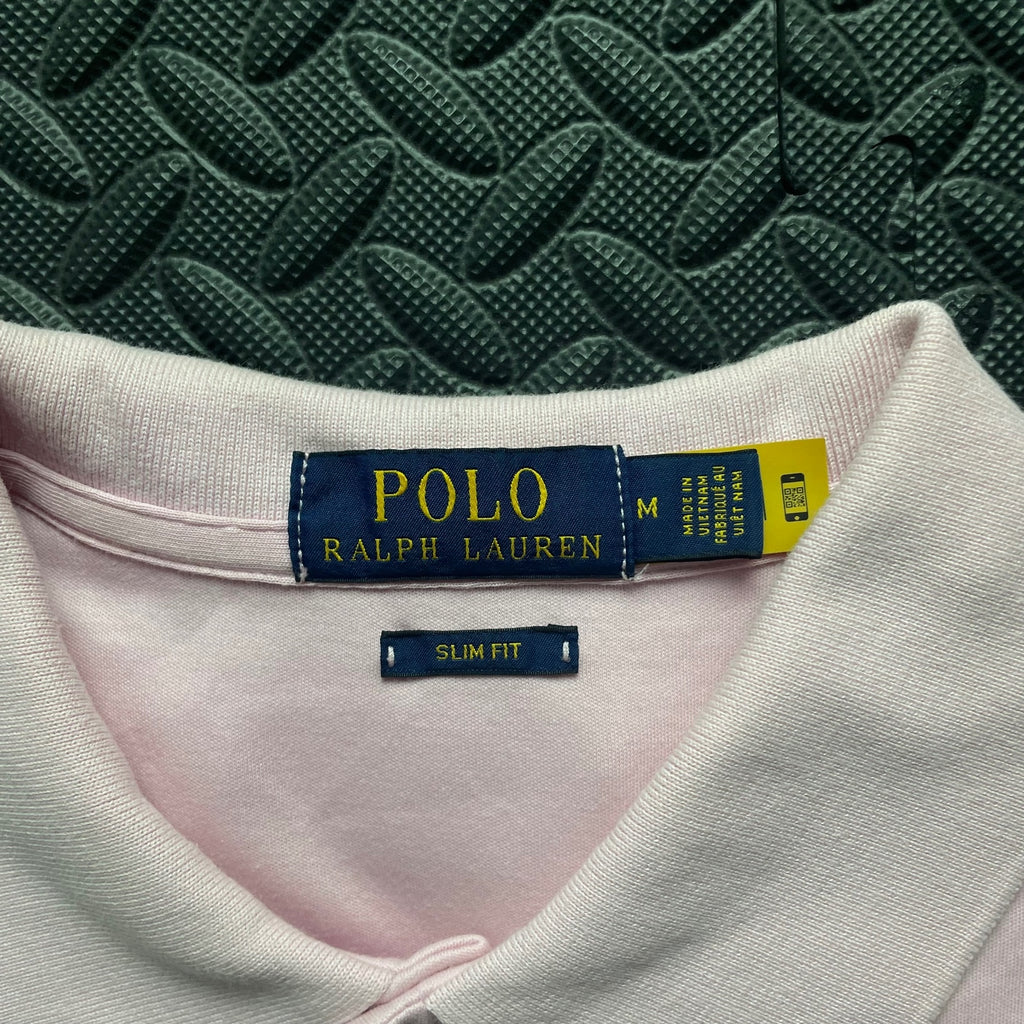 Ralph Lauren Rose Pink Polo Shirt | Men’s Slim Fit M / 3565