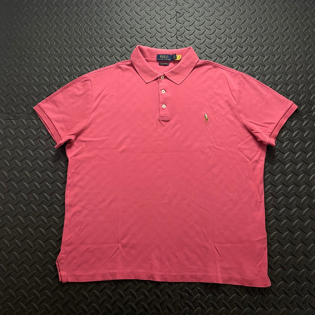 Ralph Lauren Pink Polo Shirt | Men’s Custom Slim Fit L / 3714