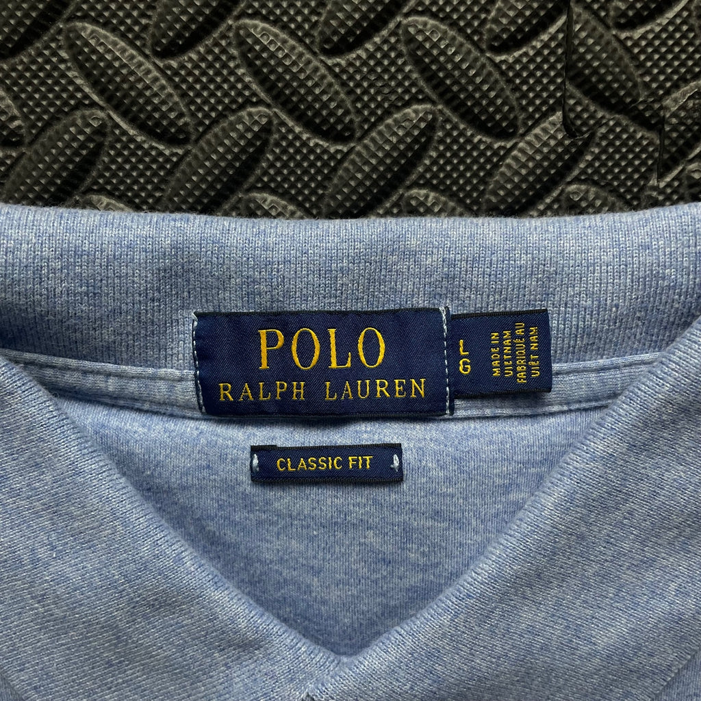 Ralph Lauren Light Blue Polo Shirt | Men’s Classic Fit L / 3618