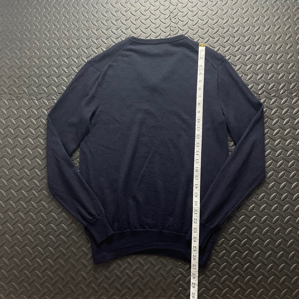 Ralph Lauren Navy V-Neck Jumper | Men’s Classic Fit S | 3769