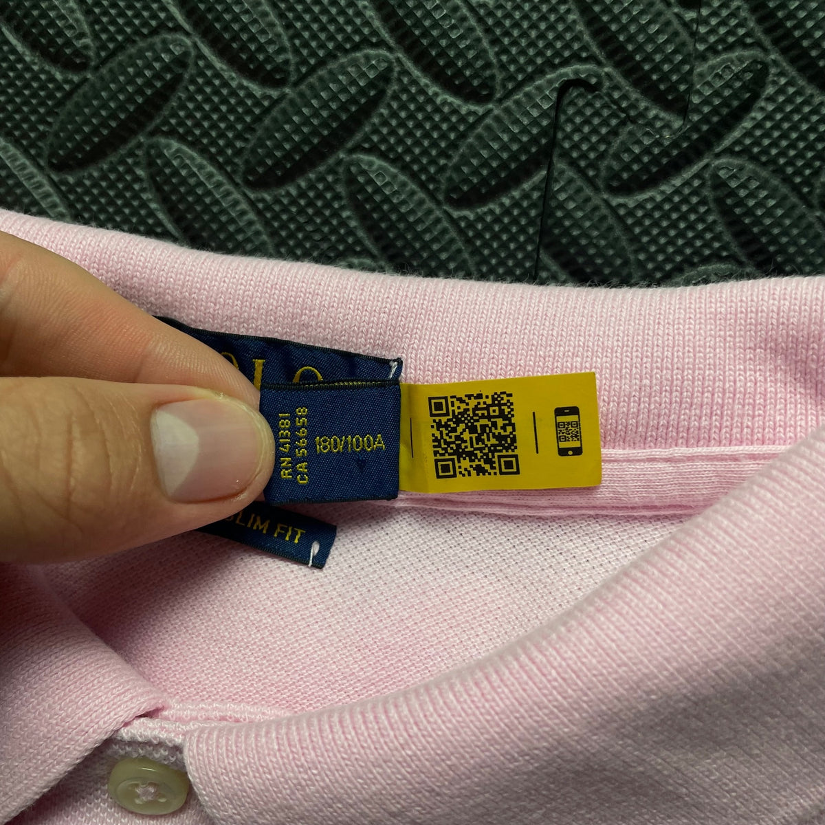 Ralph Lauren Pink Polo Shirt | Men’s Custom Slim Fit L / 3749