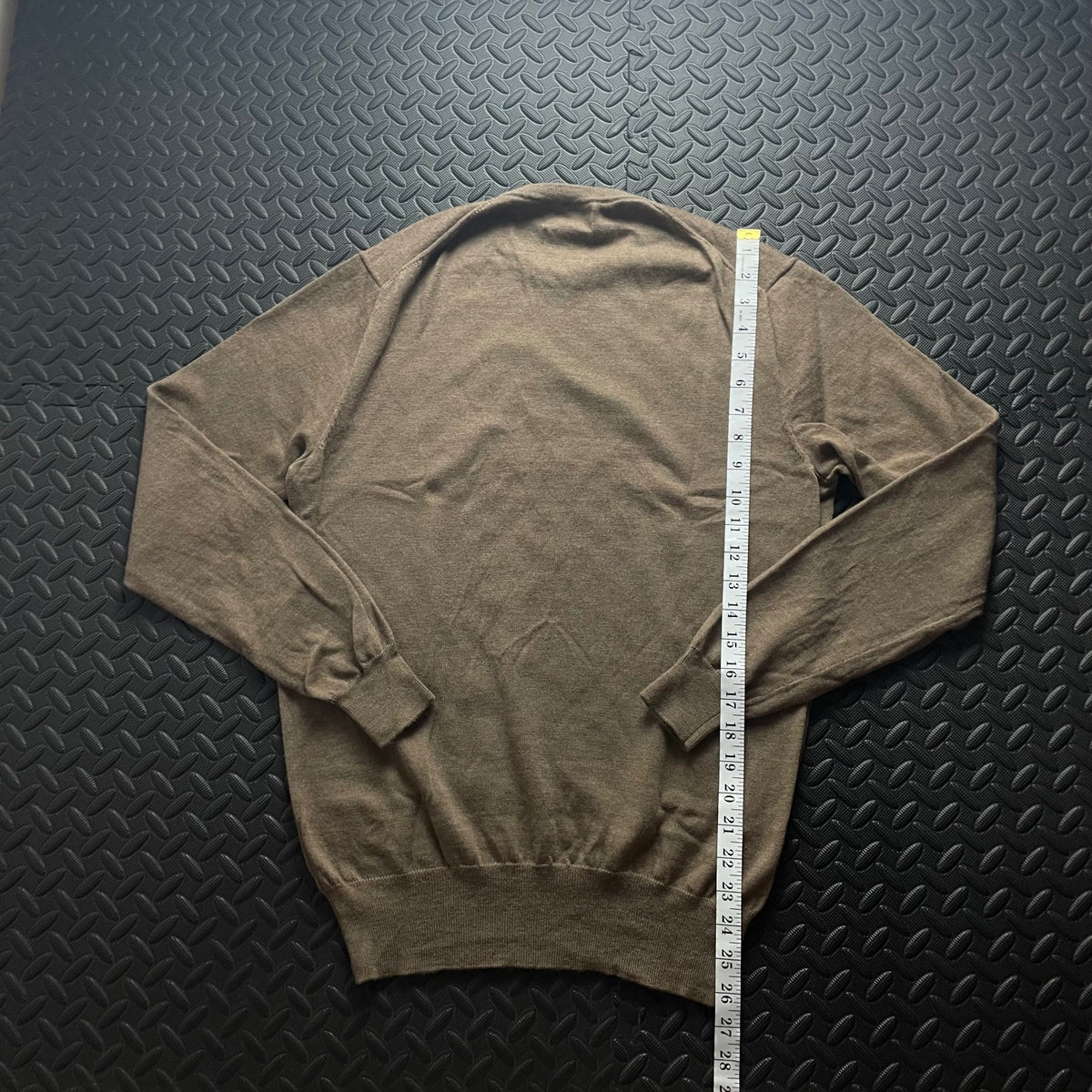 Ralph Lauren Brown Crewneck Jumper / Merino Wool | Mens Classic Fit S / 3678