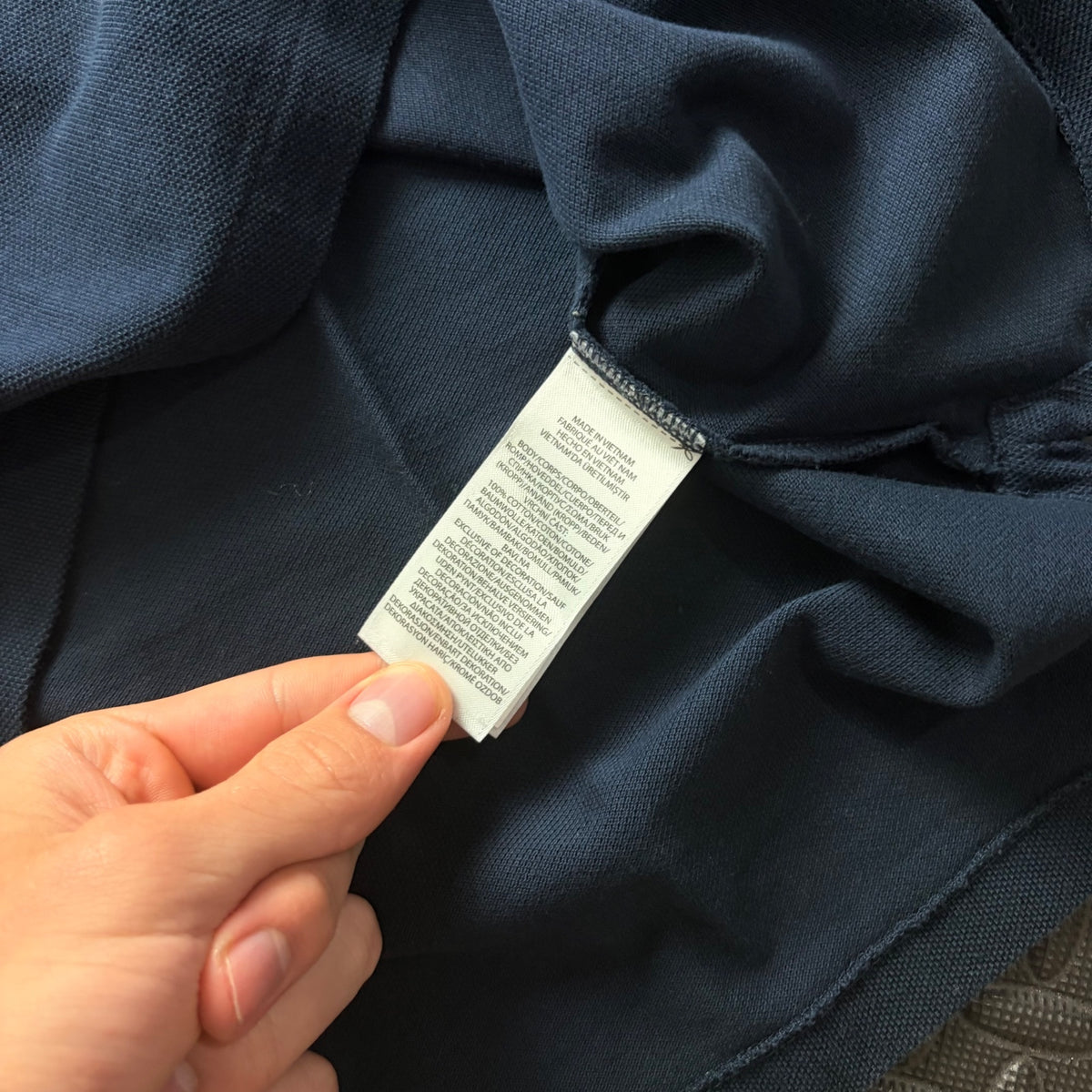 Ralph Lauren Navy Polo Shirt | Men’s Custom Slim Fit XL / 3812