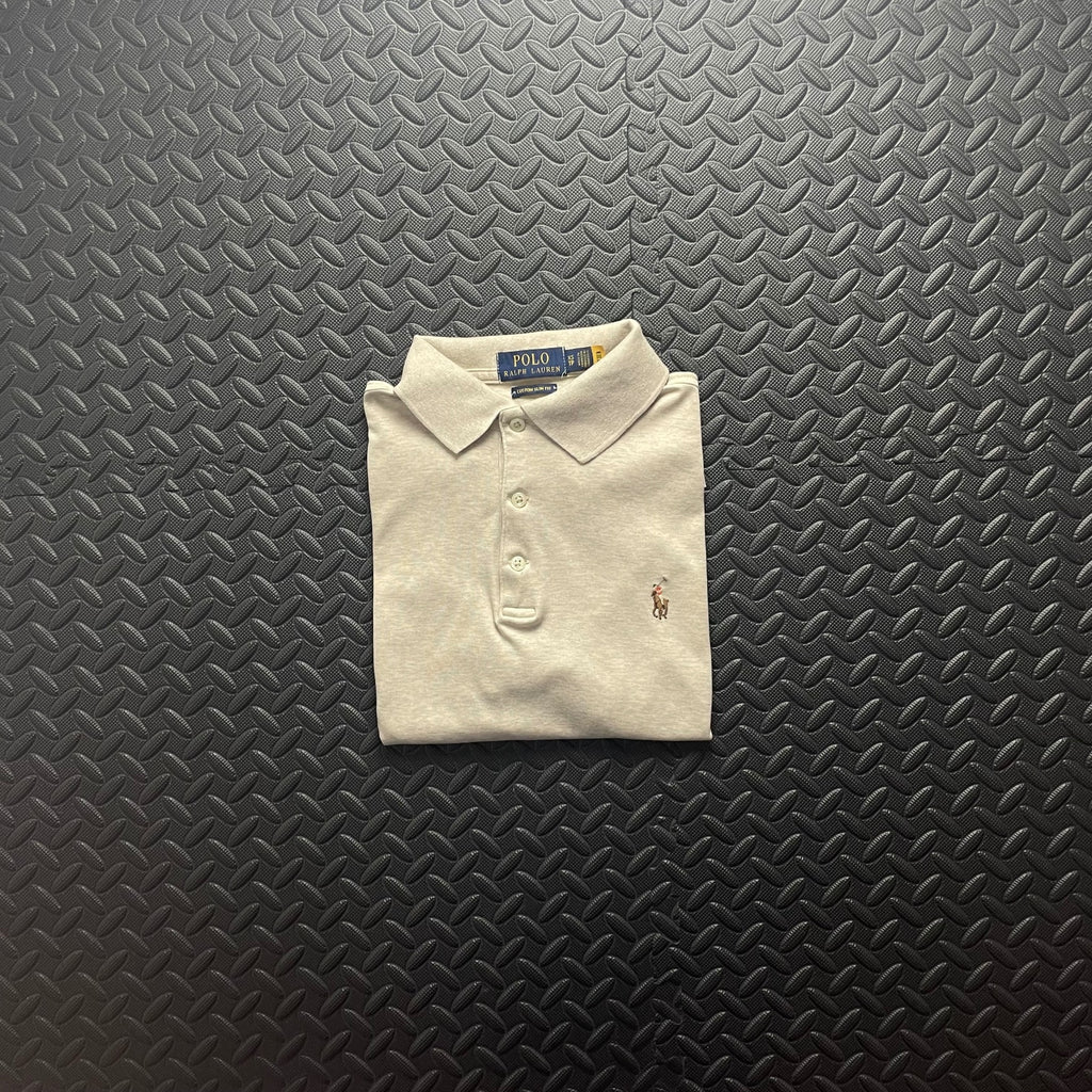 Ralph Lauren Beige Polo Shirt | Men’s Custom Slim Fit XS / 3578
