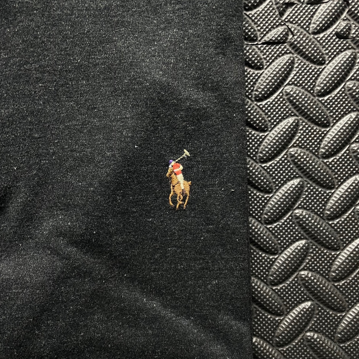 Ralph Lauren Charcoal Black Polo Shirt | Men’s Custom Slim Fit L / 3609