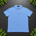 Ralph Lauren Light Blue Polo Shirt | Men’s Custom Slim Fit M / 3638