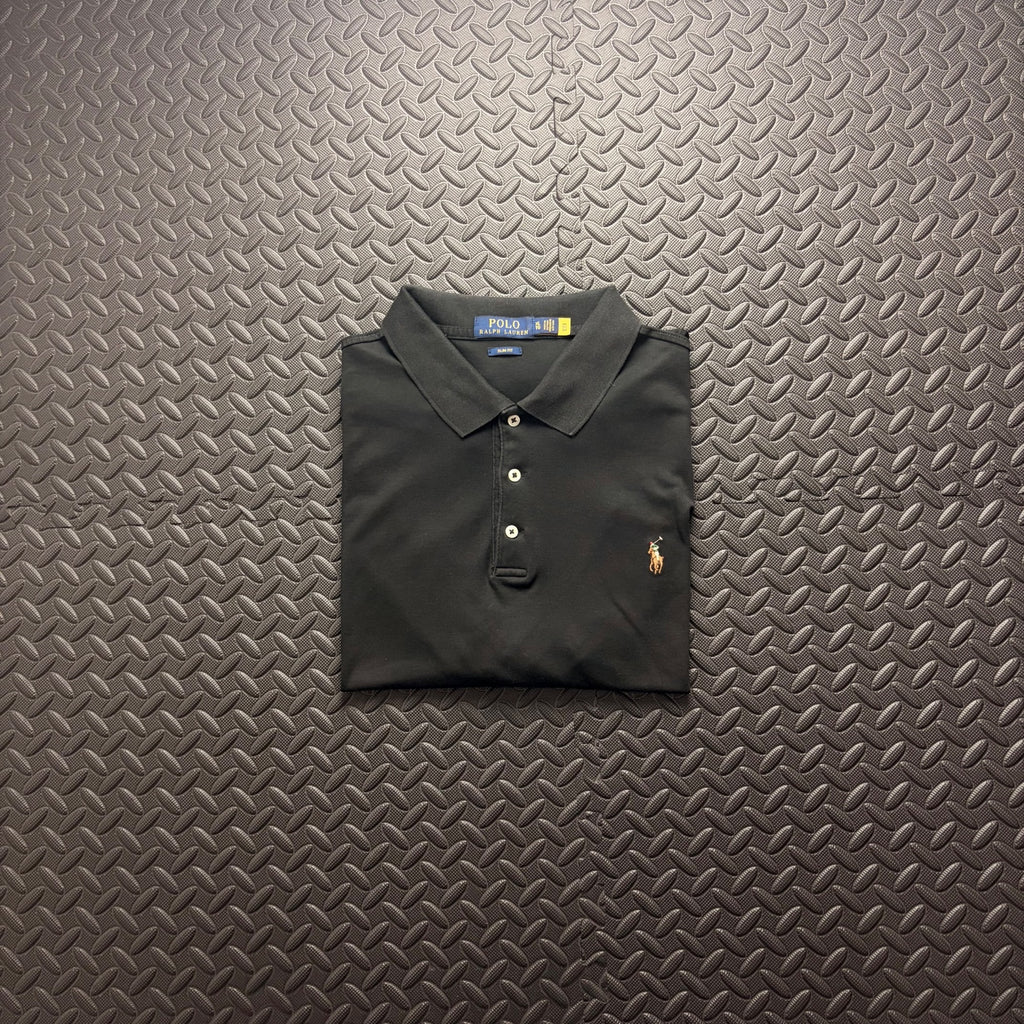 Ralph Lauren Black Polo Shirt | Men’s Slim Fit XL / 3818