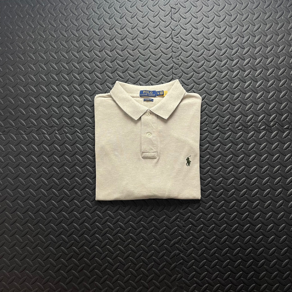 Ralph Lauren Beige Polo Shirt | Men’s Classic Fit XL / 3660