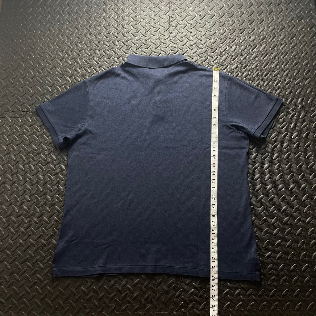 Ralph Lauren Navy Polo Shirt | Men’s Slim Fit XL / 3635