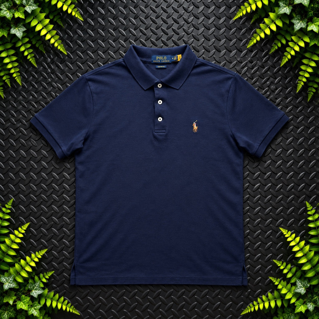 Ralph Lauren Navy Polo Shirt | Men’s Slim Fit M / 3799