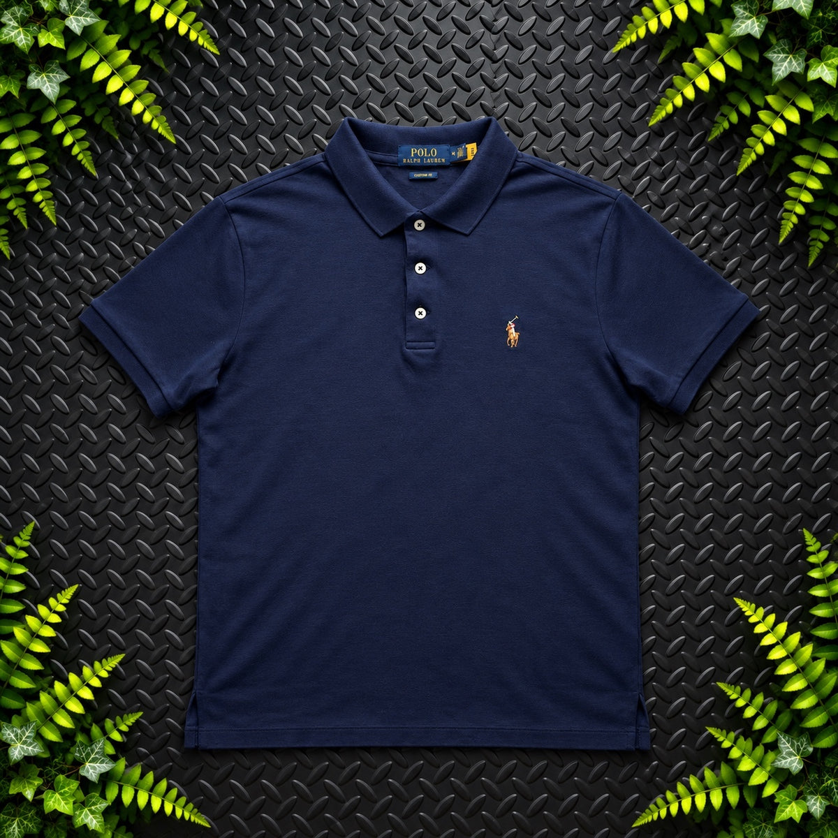 Ralph Lauren Navy Polo Shirt | Men’s Slim Fit M / 3799