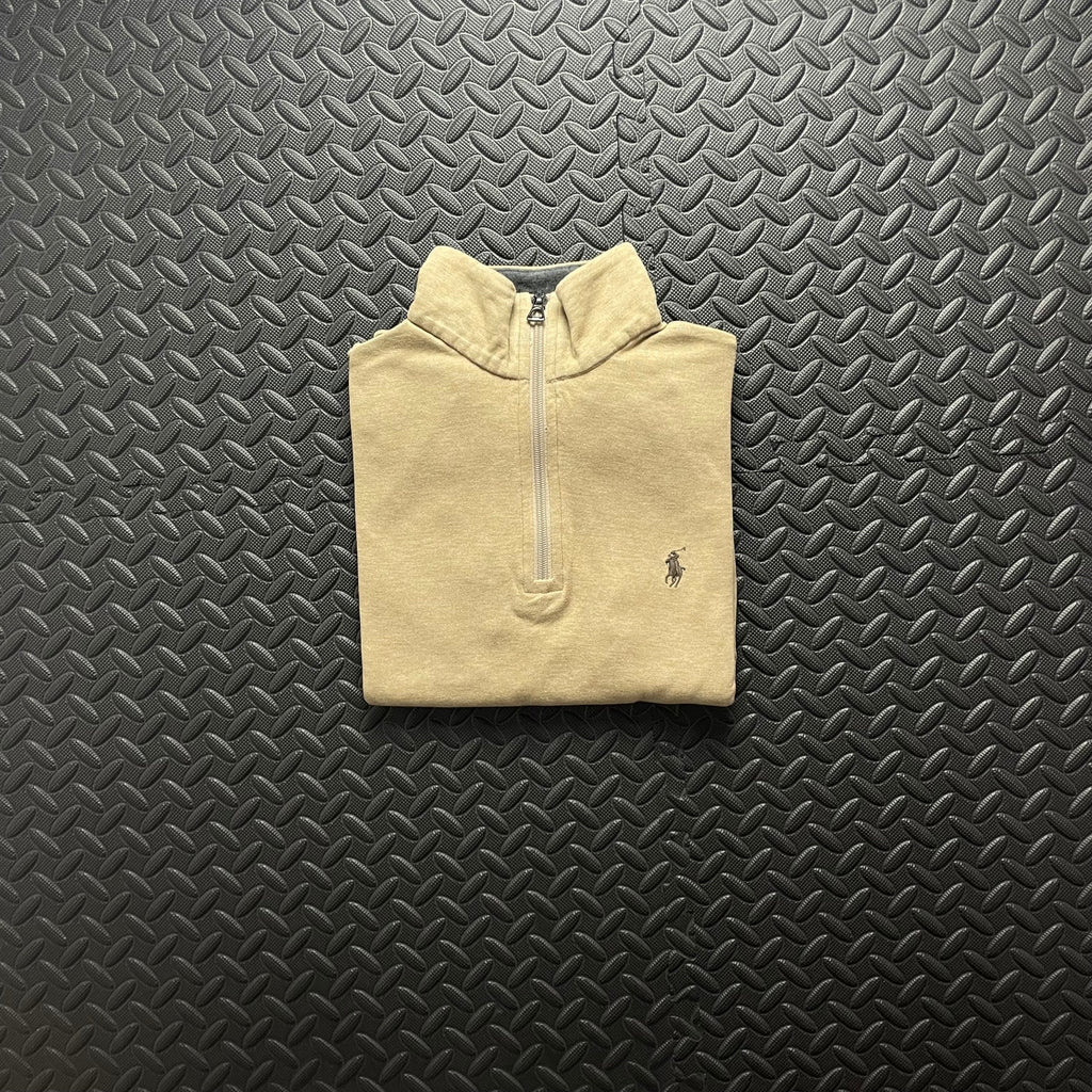 Ralph Lauren Beige 1/4 Zip Jumper | Men’s Classic Fit XS / 3725